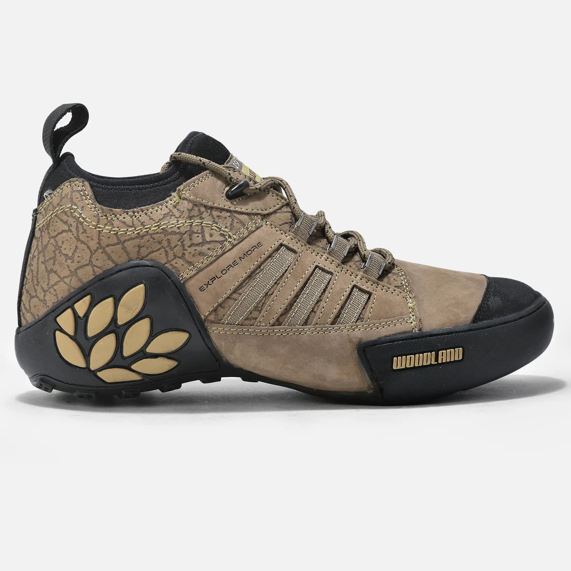 Woodland Dubai Khaki Lace Up Shoes For Men